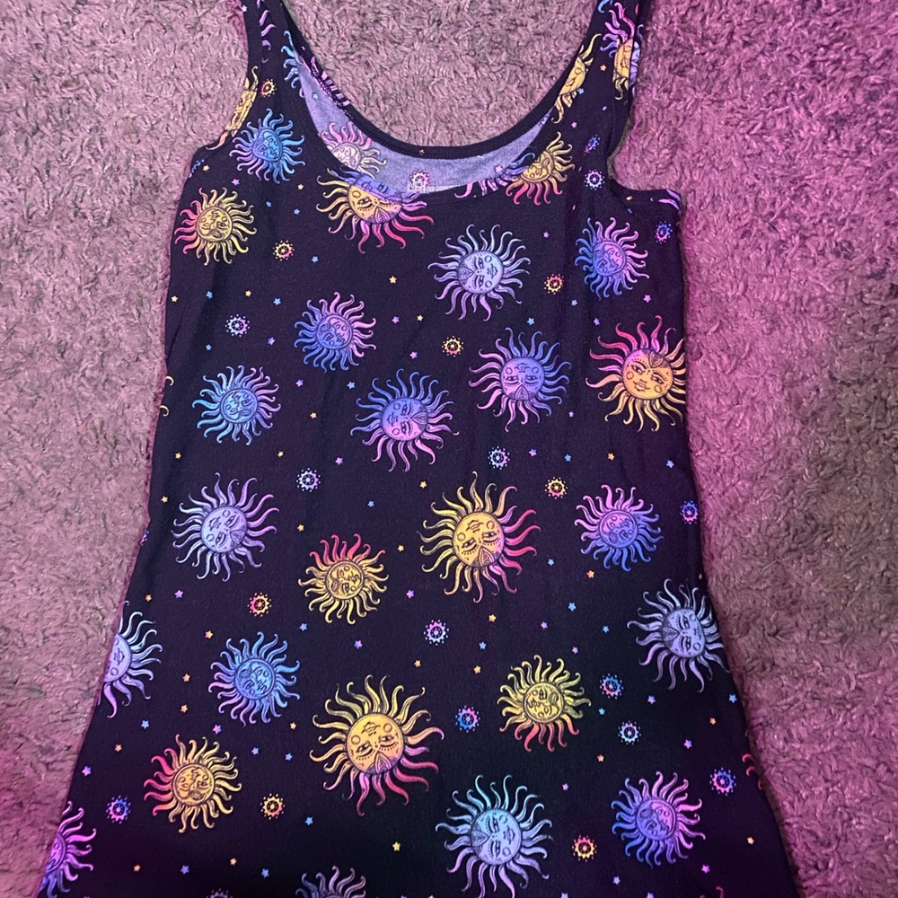 Colorful Sun and Moon Tank Top